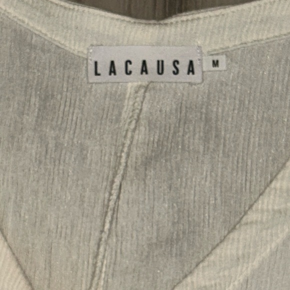 LACAUSA NWT Revolve Elderflower Ivory Women's Jumpsuit | Size MEDIUM - Picture 4 of 5